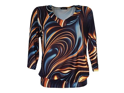 Elegantní halenka s výstřihem do V - vel.42